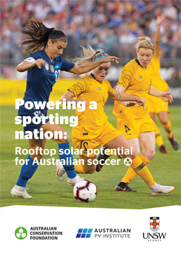 Powering a Sporting Nation: Rooftop Solar Potential for Australian Soccer D Contents