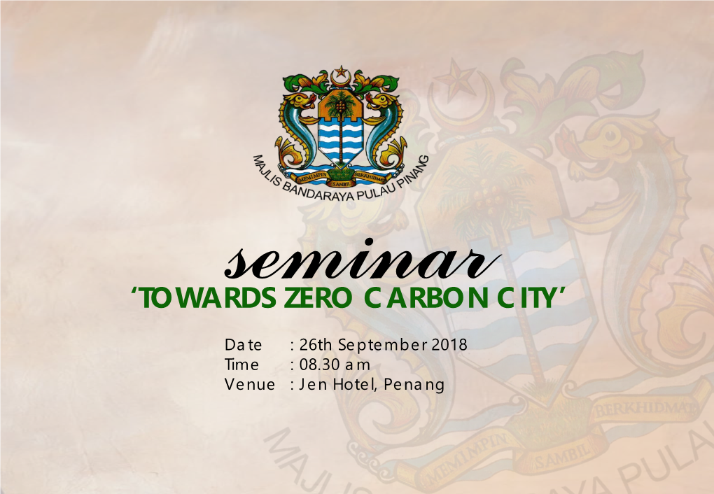 'Towards Zero Carbon City'