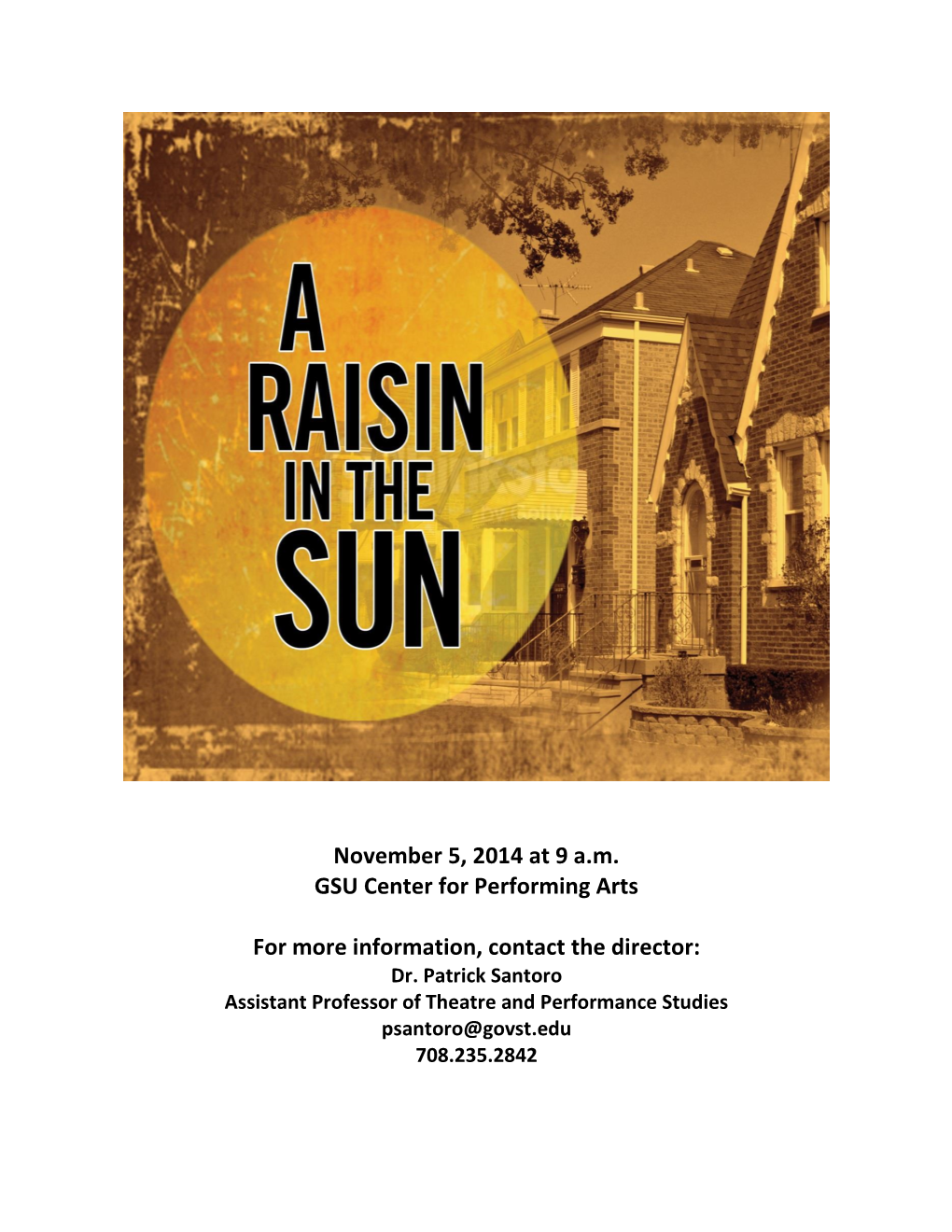November 5, 2014 at 9 A.M. GSU Center for Performing Arts for More