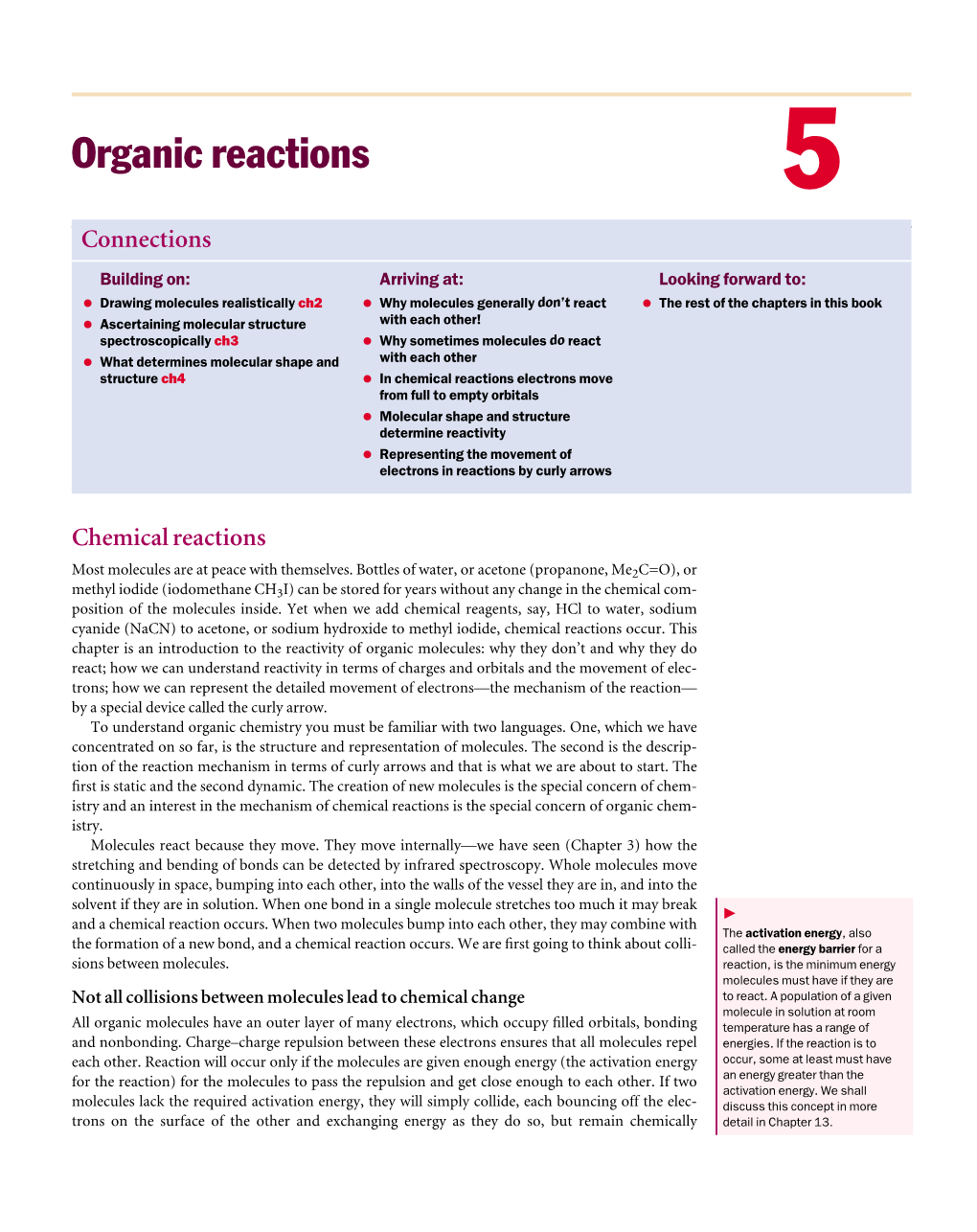 Organic Reactions 5 Connections