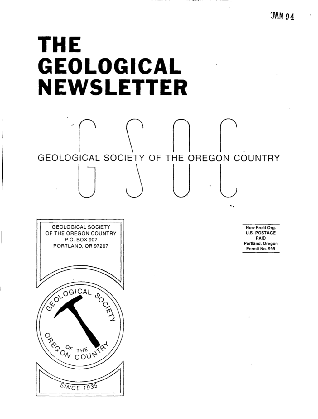 The Geological Newsletter