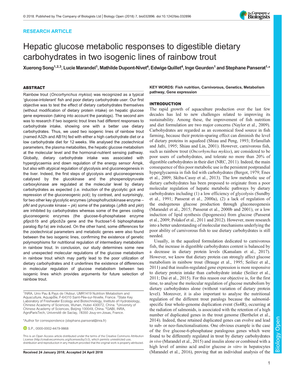 Hepatic Glucose Metabolic Responses to Digestible Dietary Carbohydrates