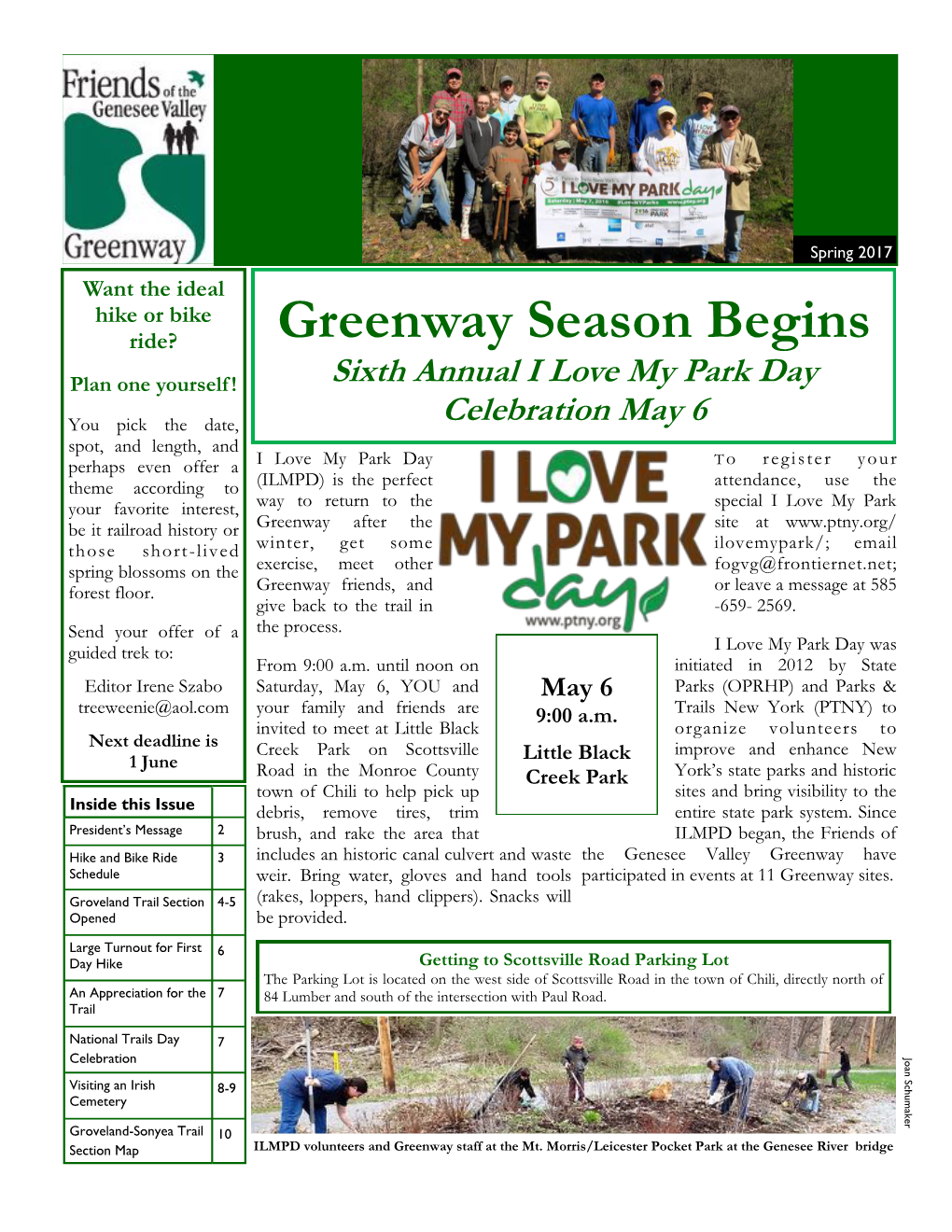 Spring 2017 Greenway News