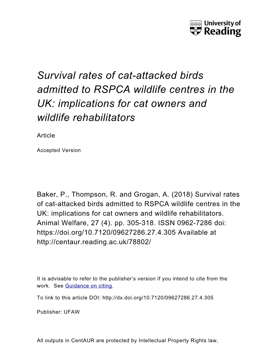 Patterns of Predation by Domestic Cats