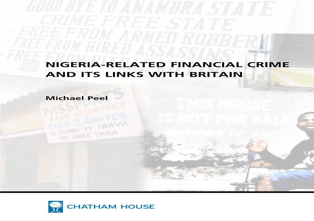 Nigeria-Related Financial Crime and Its Links with Britain