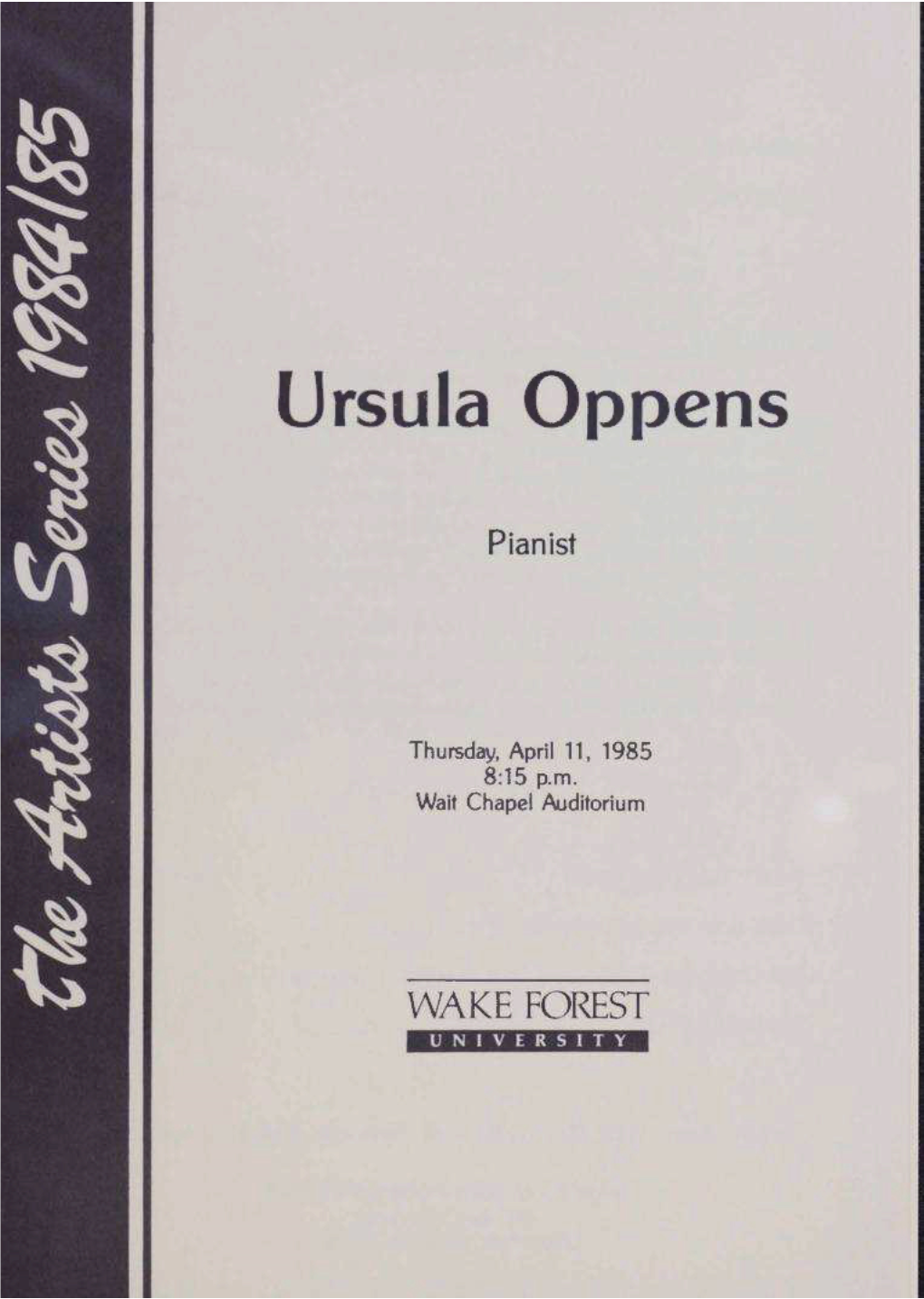 Ursula Oppens