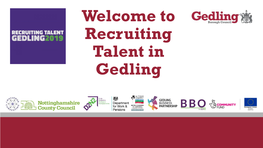 Recruiting Talent in Gedling