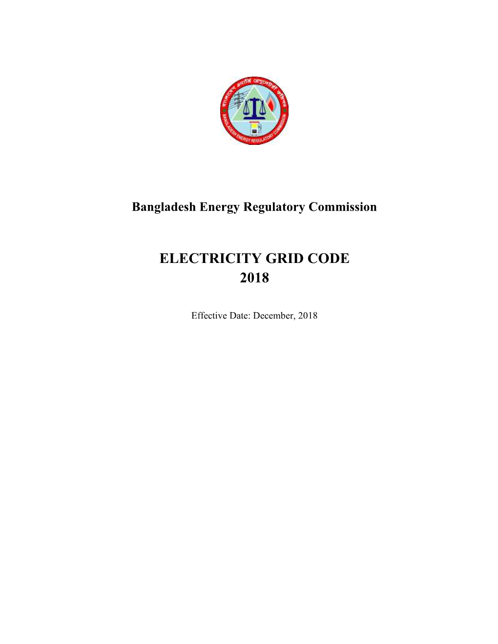 Electricity Grid Code 2018