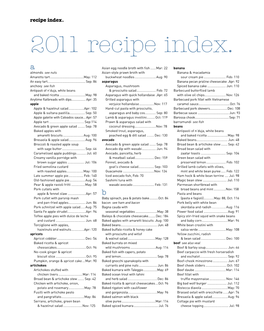 2011 Recipe Index. a Asian Egg Noodle Broth with Fish