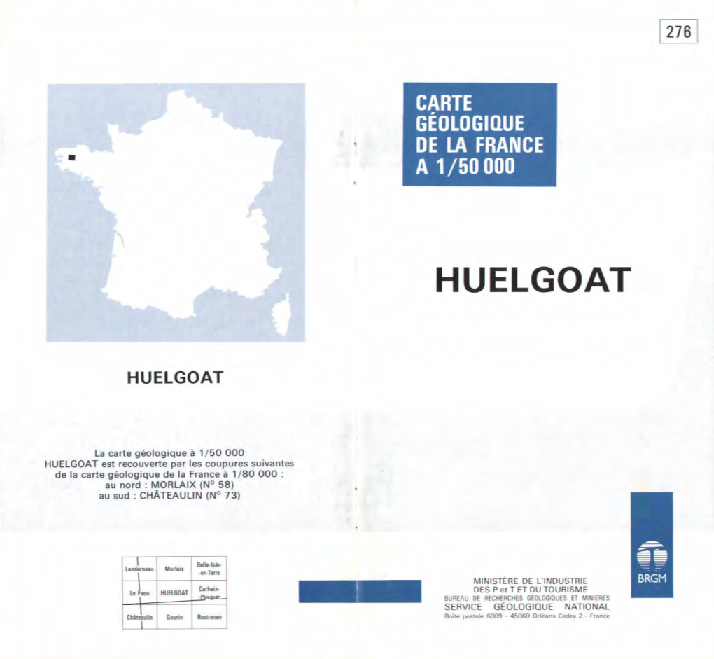 Huelgoat a 1/50 000