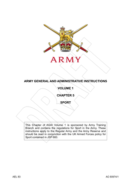AGAI Vol 1 Sport in the Army