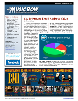 Study Proves Email Address Value by David M