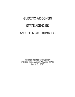 Wis. Agency Abbreviations