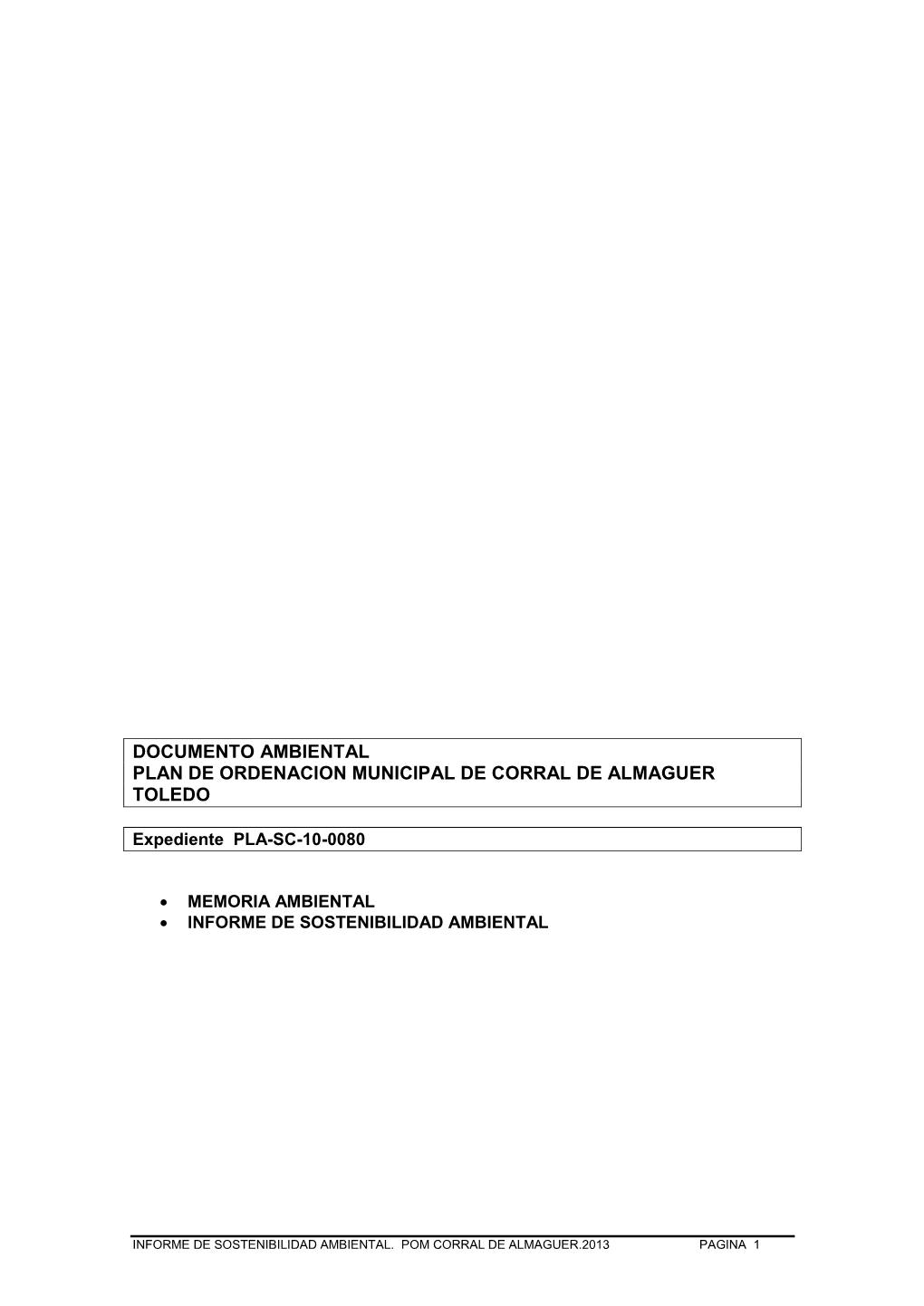 Informe De Sostenibilidad Ambiental