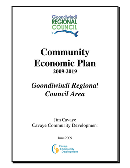 Goondiwindi Economic Development Plan