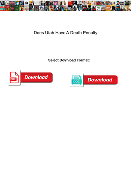 Does Utah Have a Death Penalty