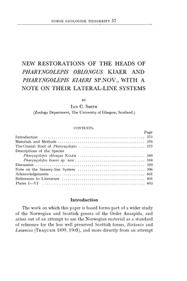 The Work on Which This Paper Is Based Forms Part of a Wider Study of The