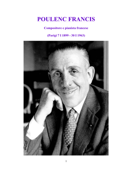 Poulenc Francis