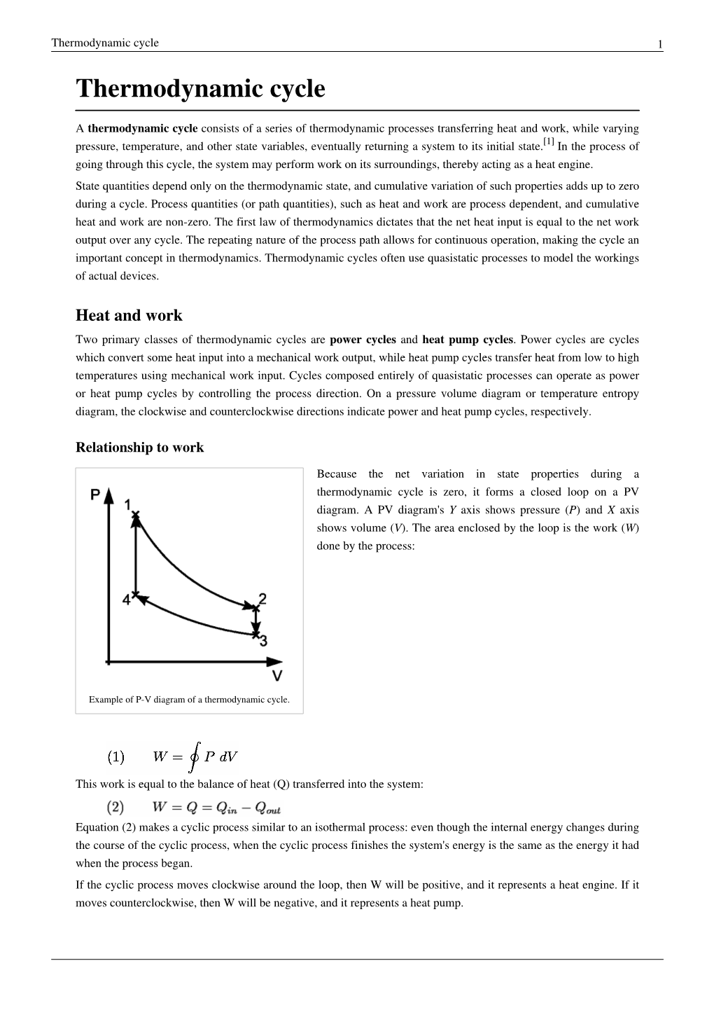 Thermodynamic Cycle 1 Thermodynamic Cycle - DocsLib