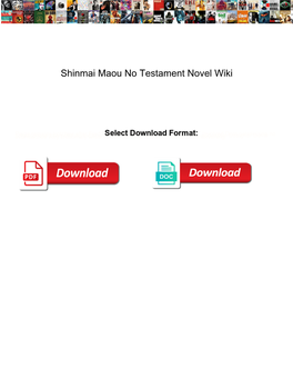 Shinmai Maou No Testament Novel Wiki