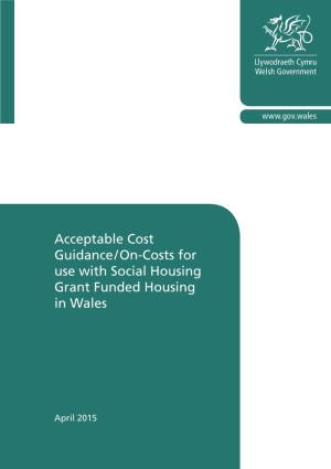 Costs Included in Social Housing Grant