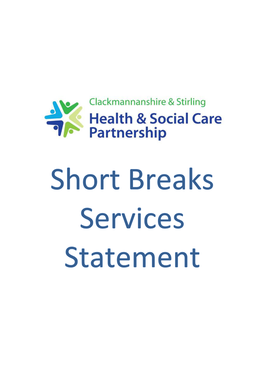 HSCP Short Breaks Statement