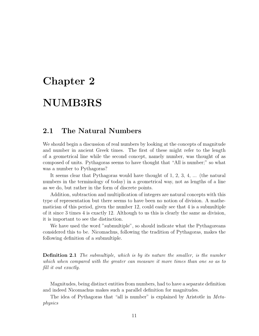 Chapter 2 NUMB3RS