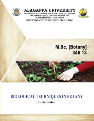 M.Sc. [Botany] 346 13
