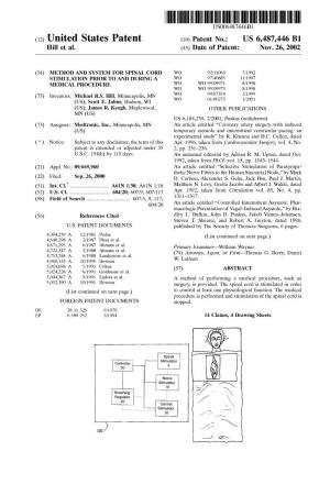 (12) United States Patent (10) Patent No.: US 6,487,446 B1 Hill Et Al