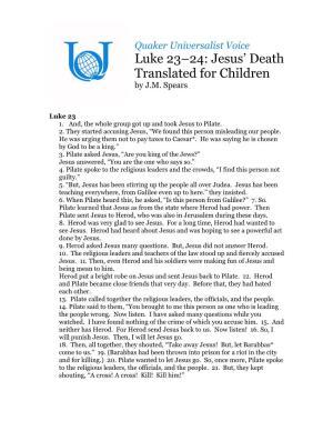 Luke 23–24 Translation (PDF)
