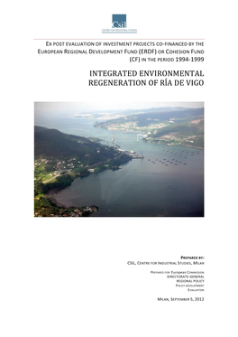 Integrated Environmental Regeneration of Rĺa De Vigo