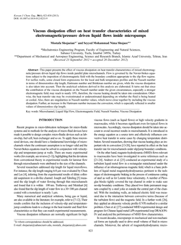 Viscous Dissipation Effect on Heat Transfer Characteristics of Mixed Electromagnetic/Pressure Driven Liquid Flows Inside Micropumps