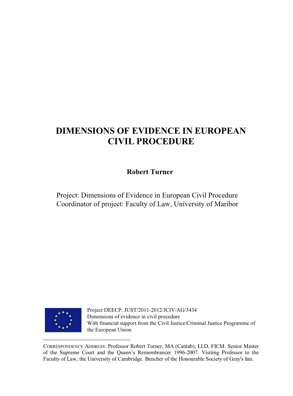 Dimensions of Evidence in European Civil Procedure