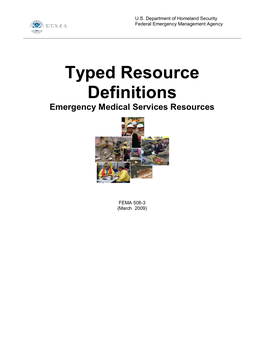 Emergency Medical Services Resources