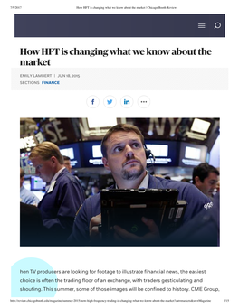 How HFT Is Changing What We Know About the Market | Chicago Booth Review
