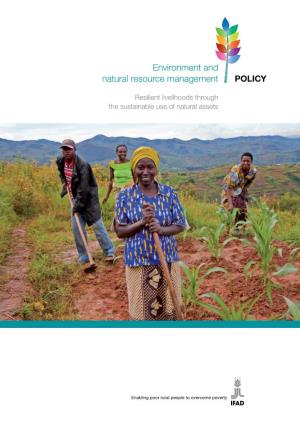 Environment and Natural Resource Management POLICY