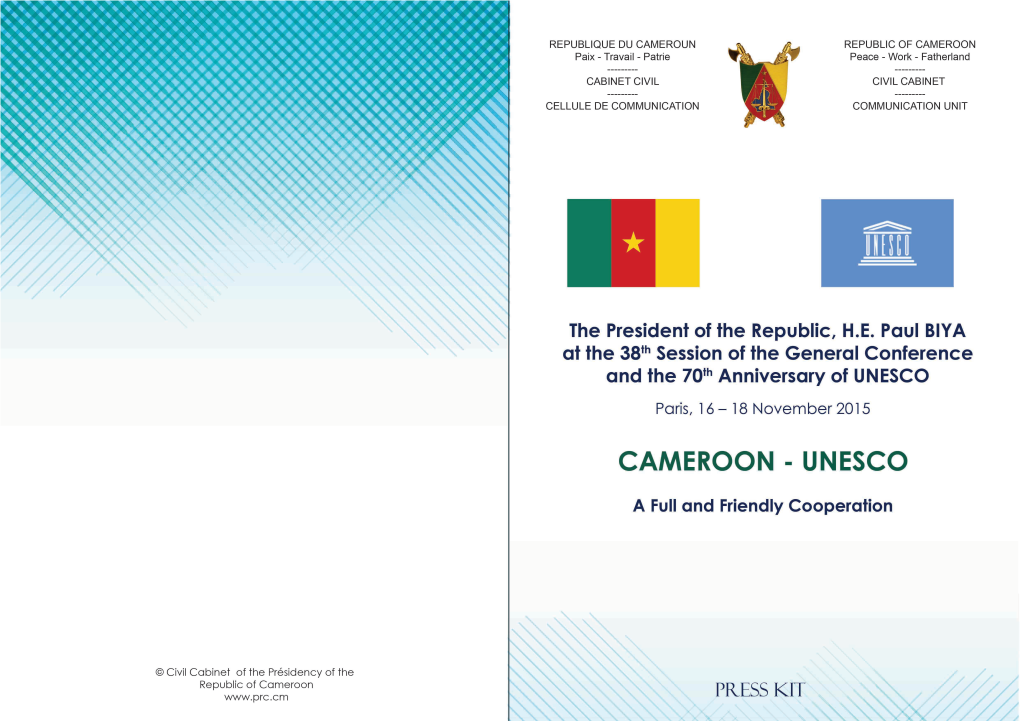 Statement by President Paul Biya at the 34Th General Conference of Unesco