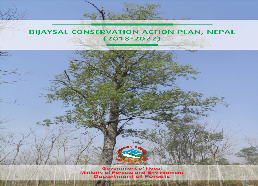 Bijaysal Conservation Action Plan, Nepal (2018-2022)