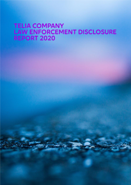 Telia Company Law Enforcement Disclosure Report 2020