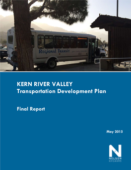 KERN RIVER VALLEY Transportation Development Plan