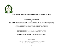 (ND) in Marine Meteorology and Coastal Management