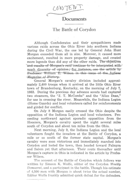 The Battle of Corydon