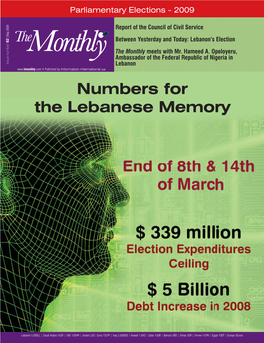 Numbers for the Lebanese Memory