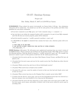 CS 377: Database Systems