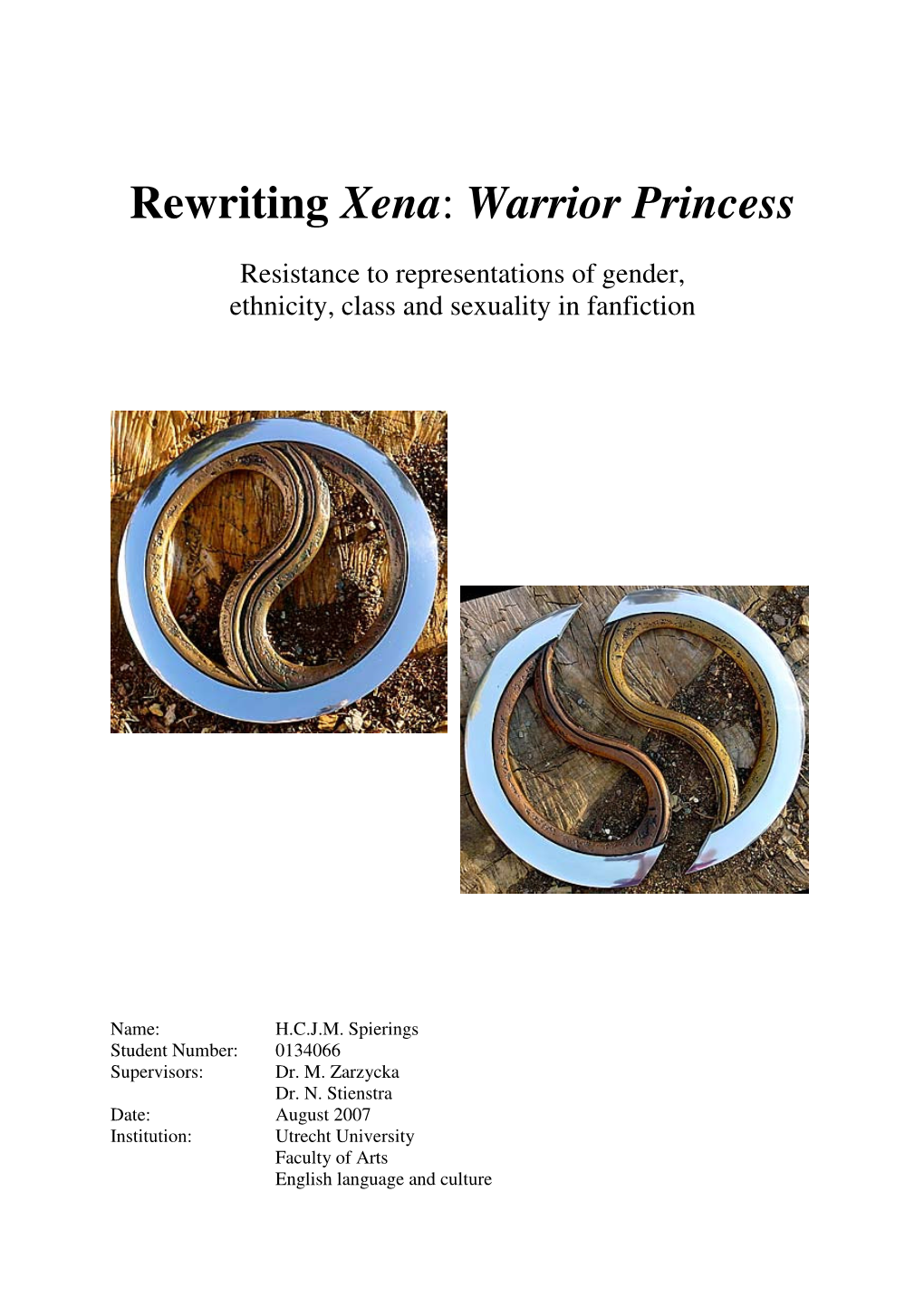 Rewriting Xena: Warrior Princess