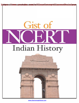 Gist of NCERT Indian History (Pdf) Download