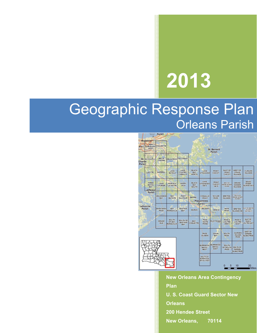 New Orleans Area Contingency Plan U