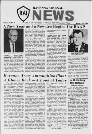 Ravenna Arsenal News for CY 1969
