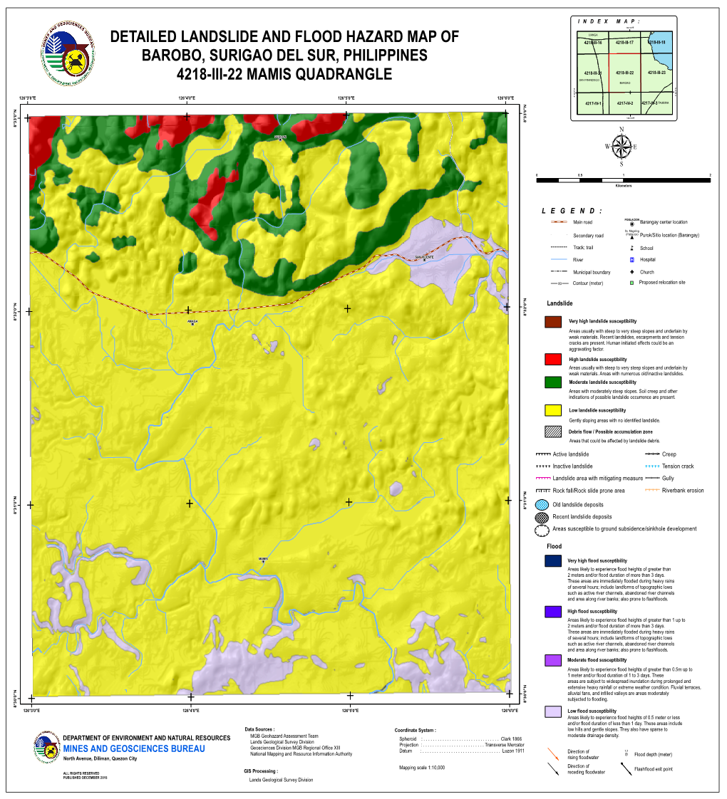 Detailed Landslide and Flood Hazard Map of Barobo - DocsLib