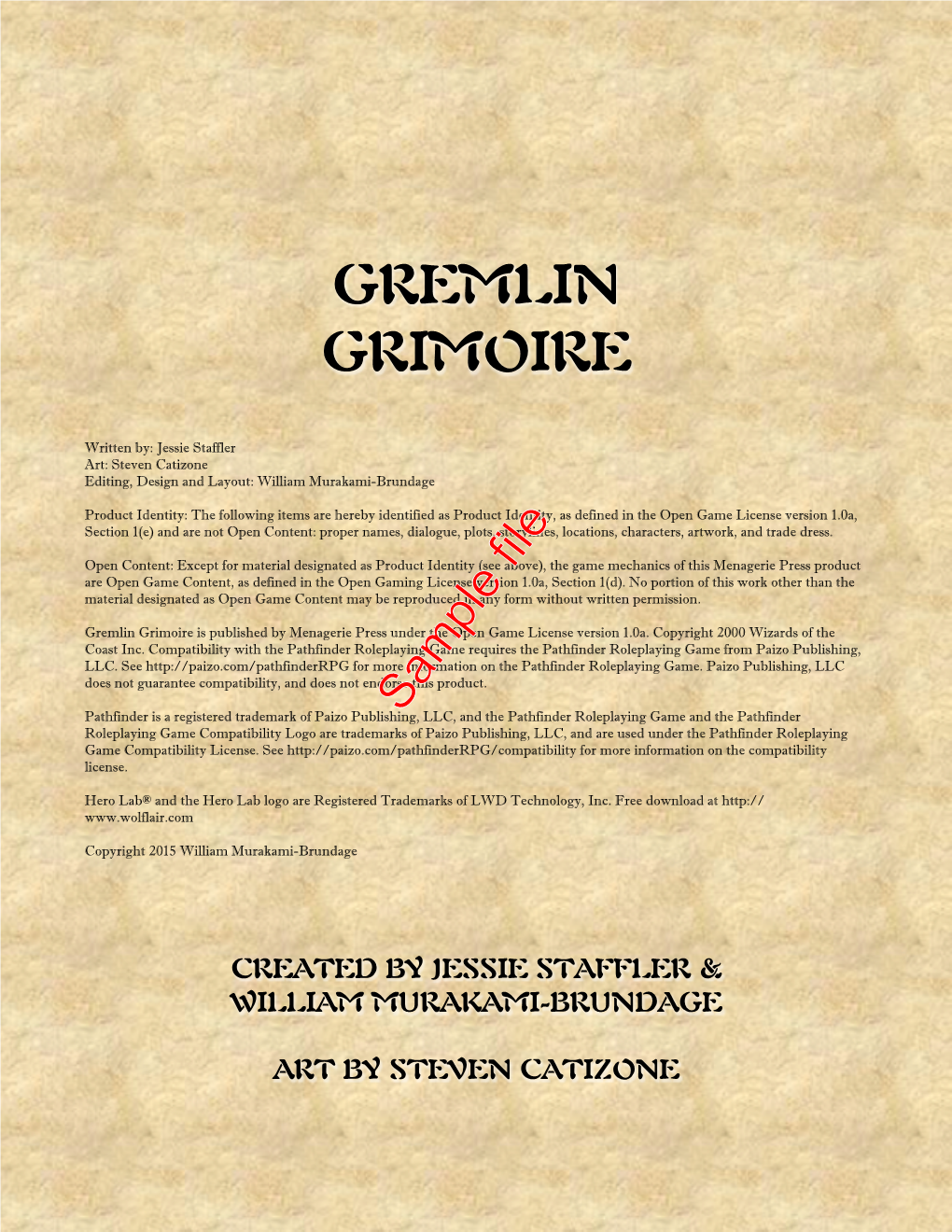 Gremlin Grimoire